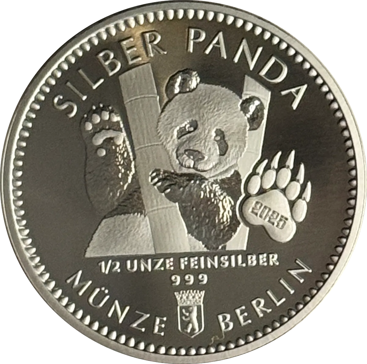 Silber Panda 2025 1/2 Unze
