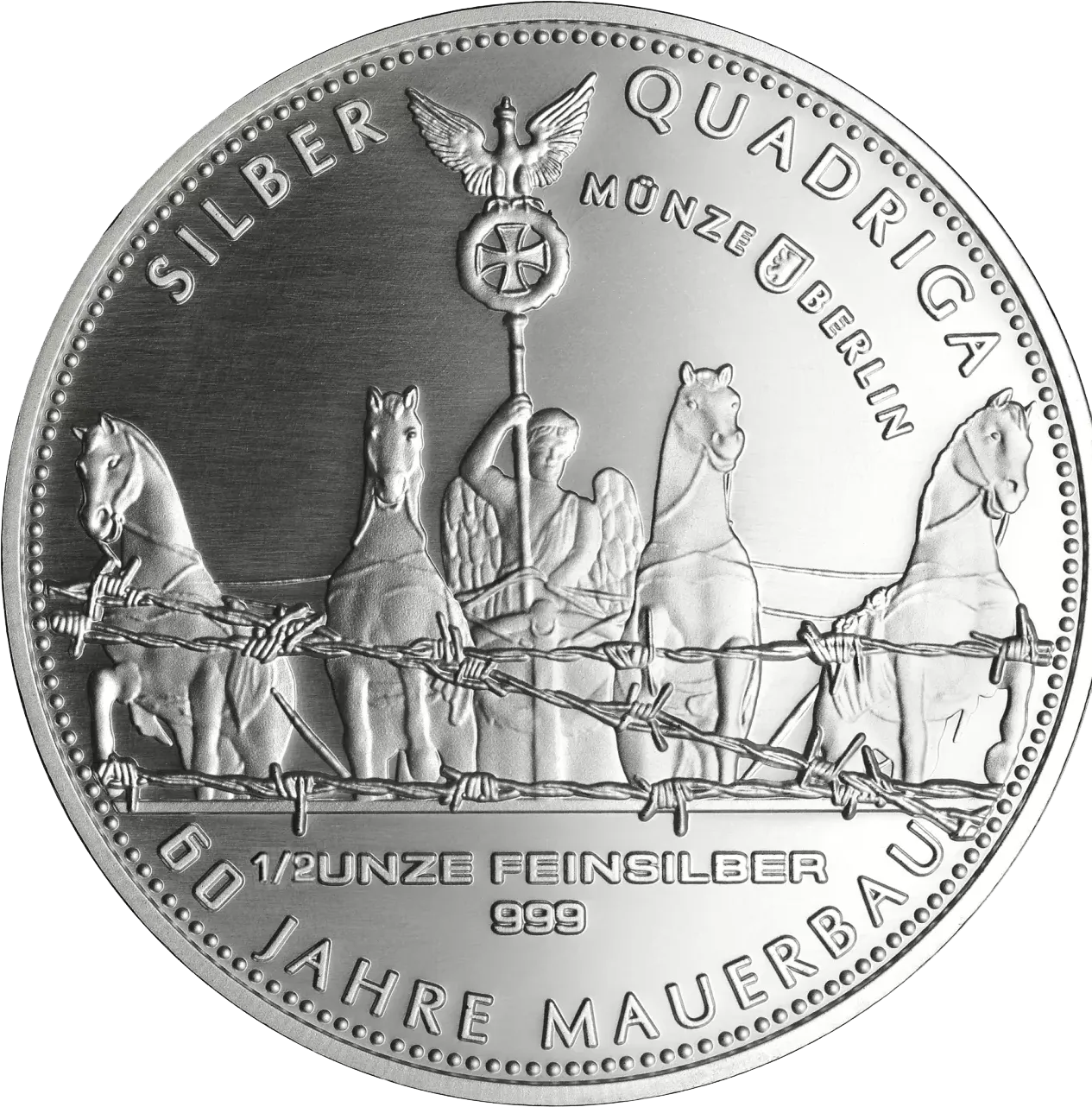 Silber Quadriga 2021 1/2 Unze