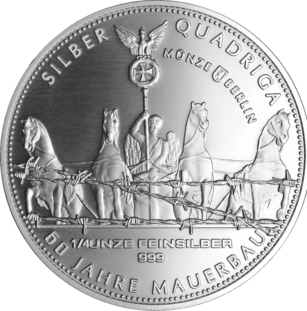 Silber Quadriga 2021 1/4 Unze