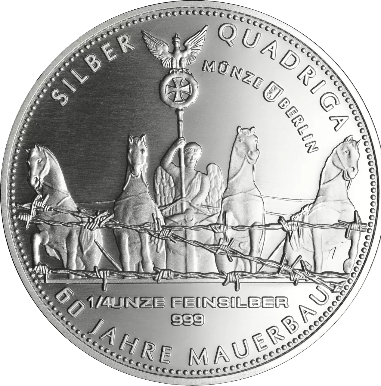 Silber Quadriga 2021 1/4 Unze