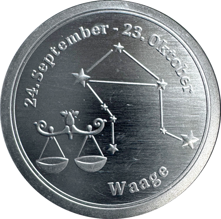 Sternzeichen - Waage - 1/20 Unze 999 Feinsilber