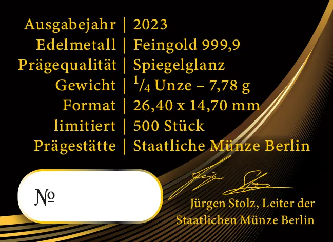 Gold Panda 2023 1/4 Unze Gold 999,9