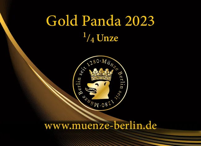 Gold Panda 2023 1/4 Unze Gold 999,9