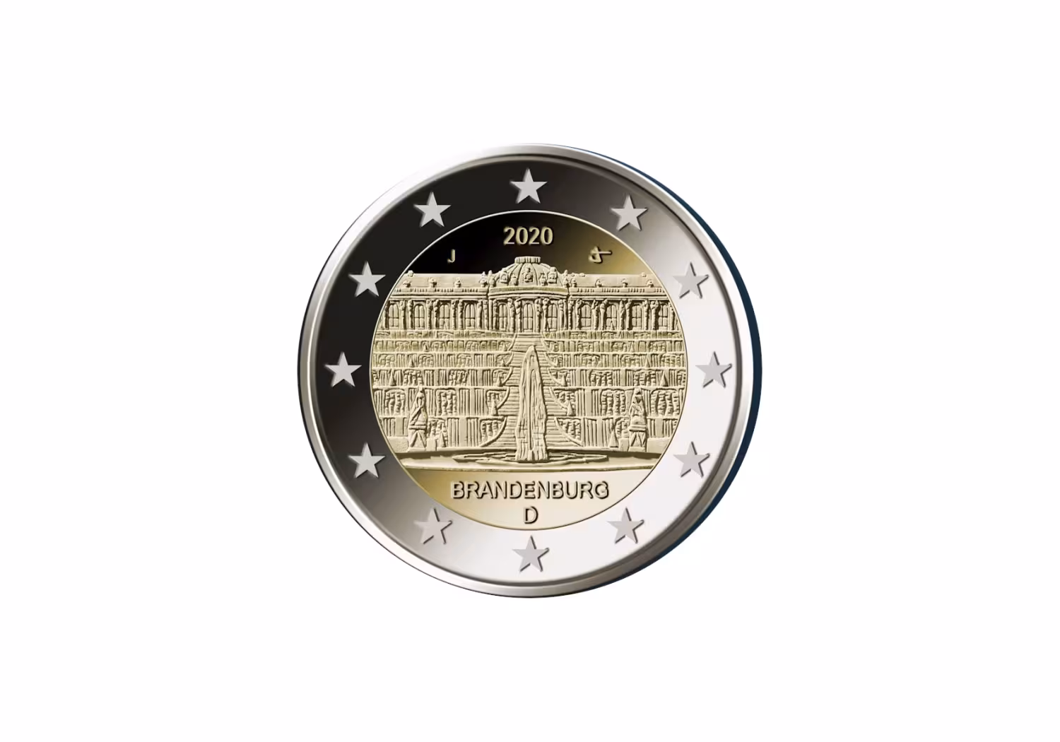 2-Euro Gedenkm&uuml;nze - Brandenburg
