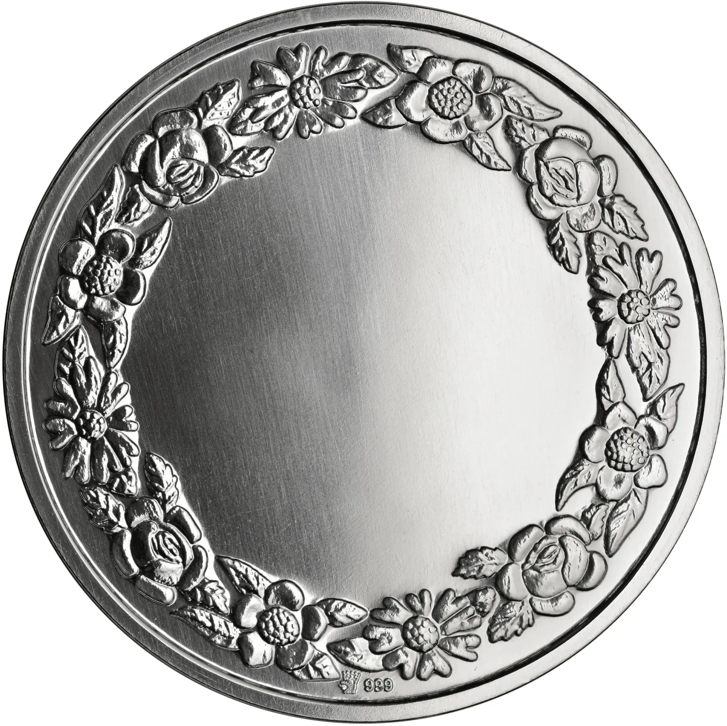 Taufmedaille mit Gravur "Silber Edition"