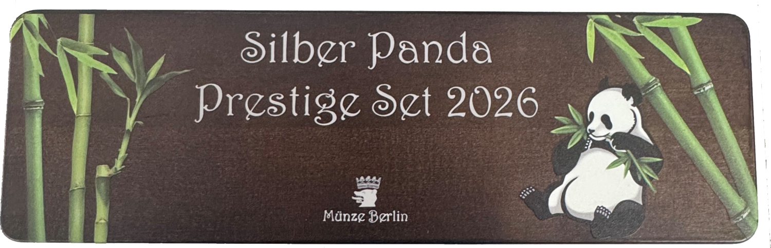 Silber Panda Set 2026 in 999 Feinsilber