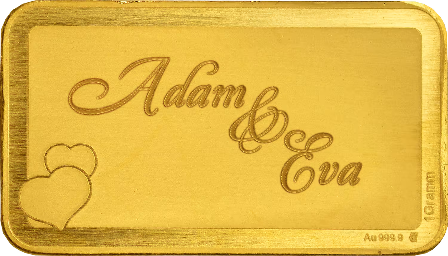 Goldbarren mit Gravur zur Hochzeit