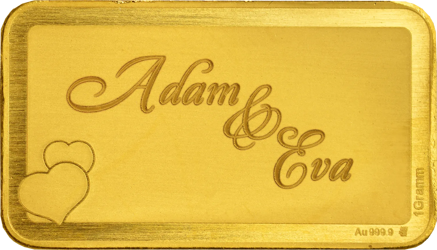 Goldbarren mit Gravur zur Hochzeit