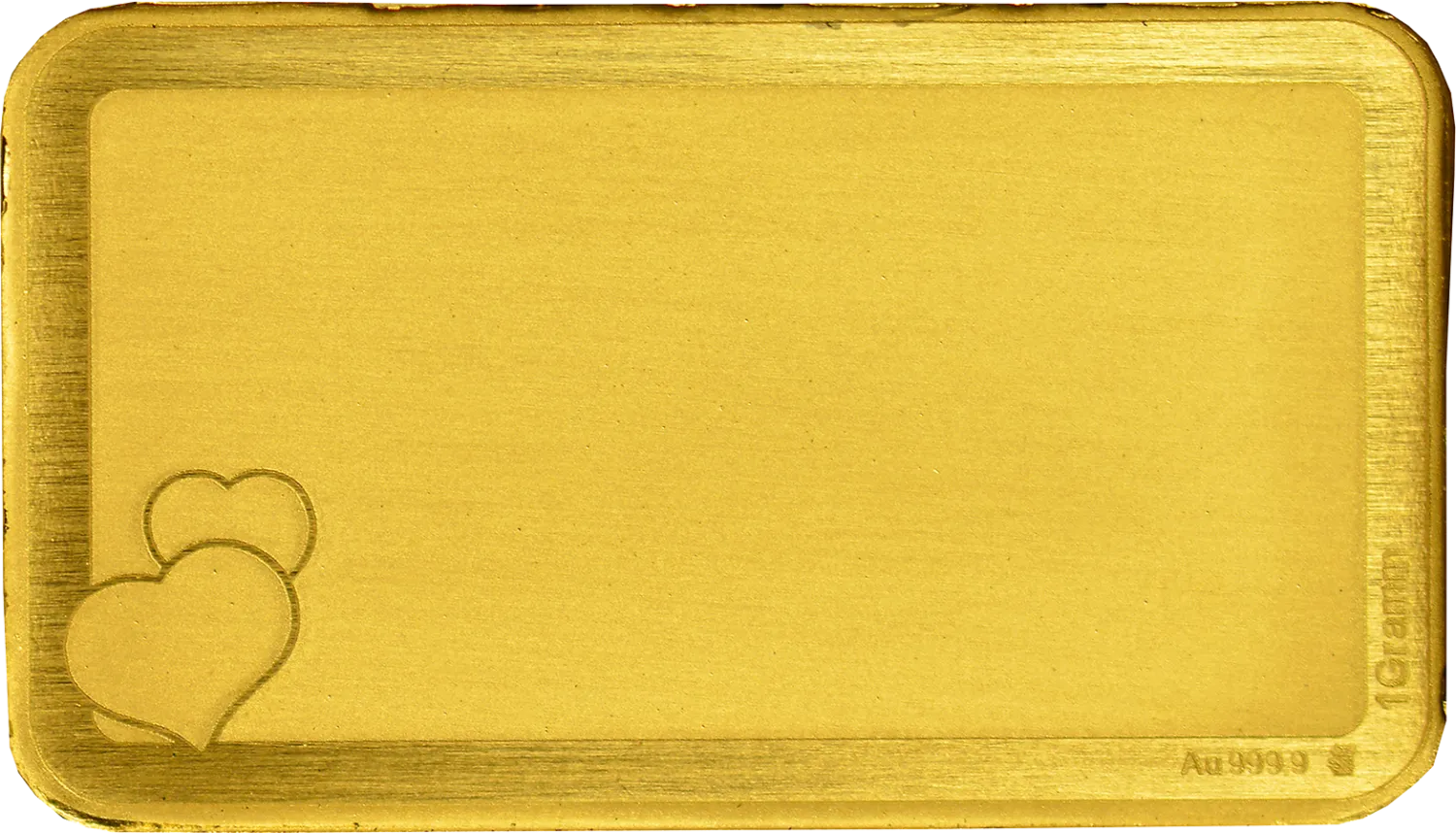 Goldbarren mit Gravur zur Hochzeit