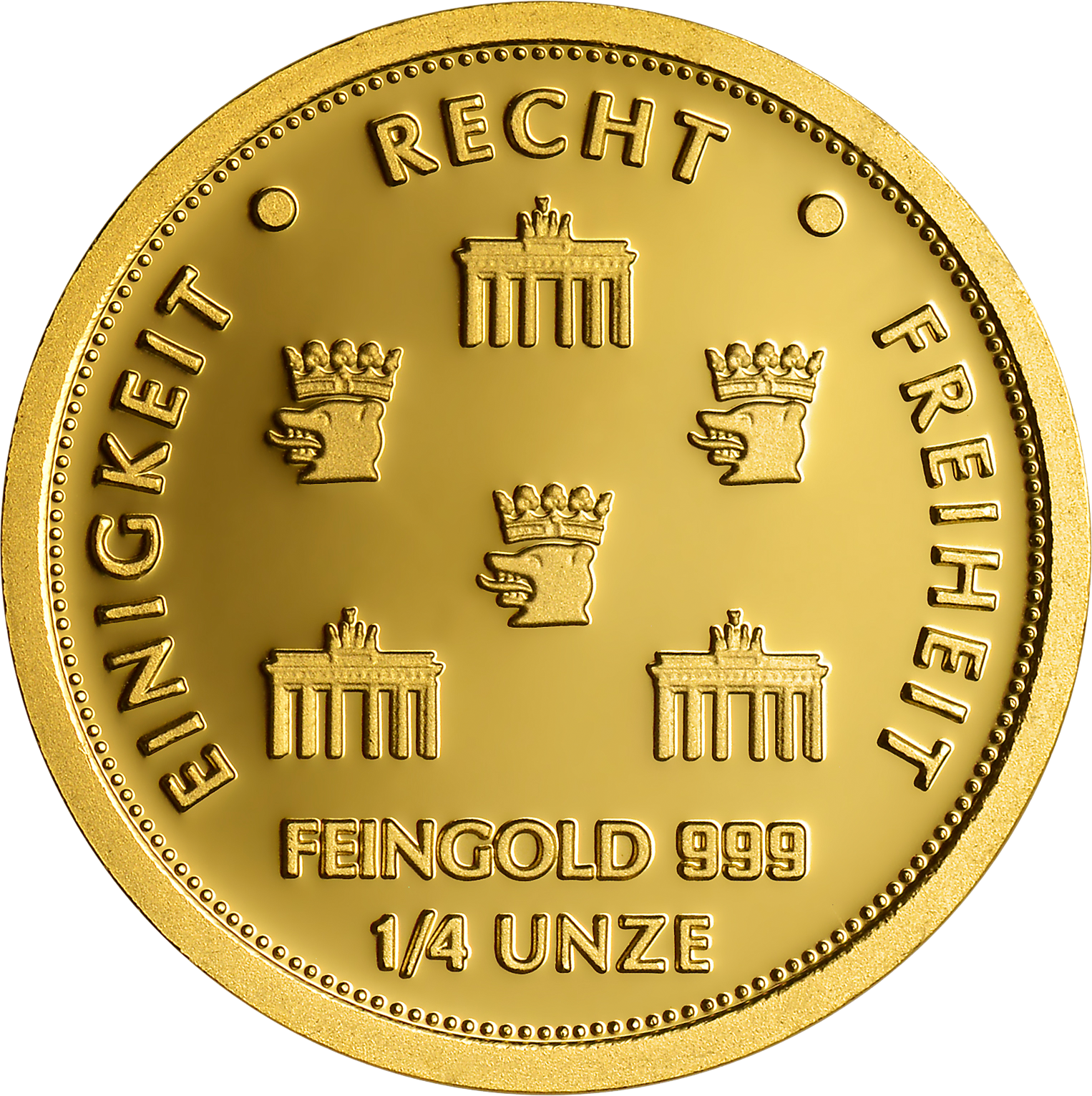Gold Quadriga 2026 1/4 Unze