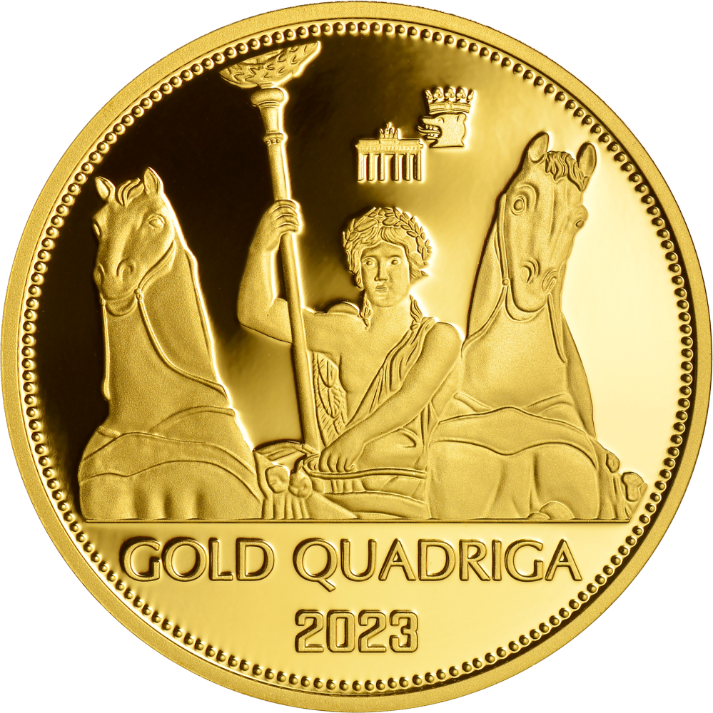 Gold Quadriga 2023 1/2 Unze
