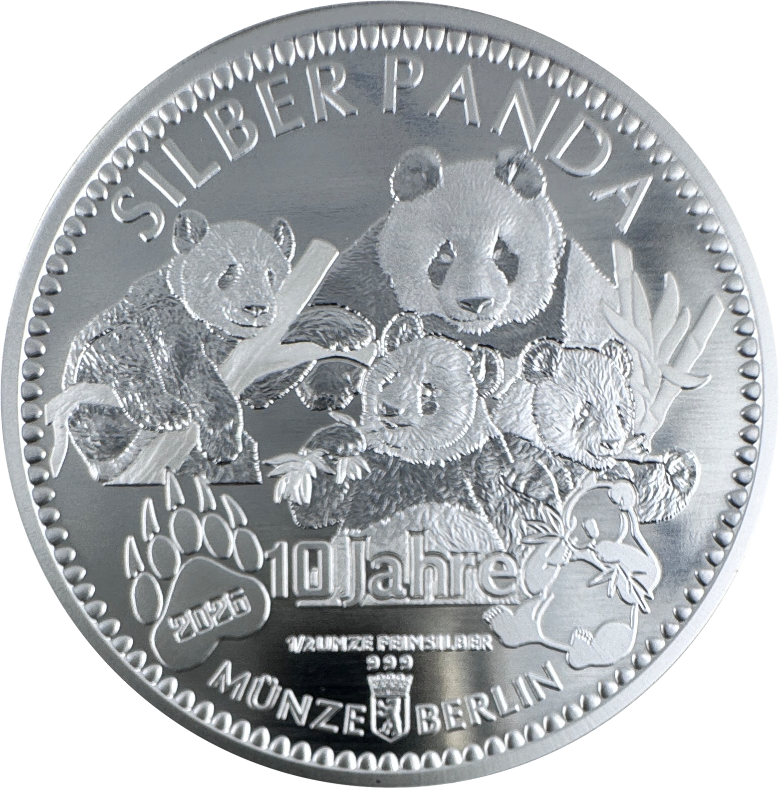 Silber Panda 2026 1/2 Unze