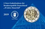 2-Euro Münze-Coin-Card 30 Jahre Mauerfall