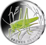 5-Euro-Sammlermünze - Grünes Heupferd