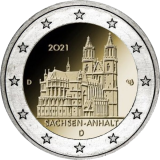 2-Euro-Münze Coin-Card 2021 "Sachsen-Anhalt"