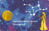 Sternzeichen-Coin Card mit 1 g Feingold – Jungfrau