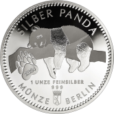 Silber Panda XL-Format 65 mm