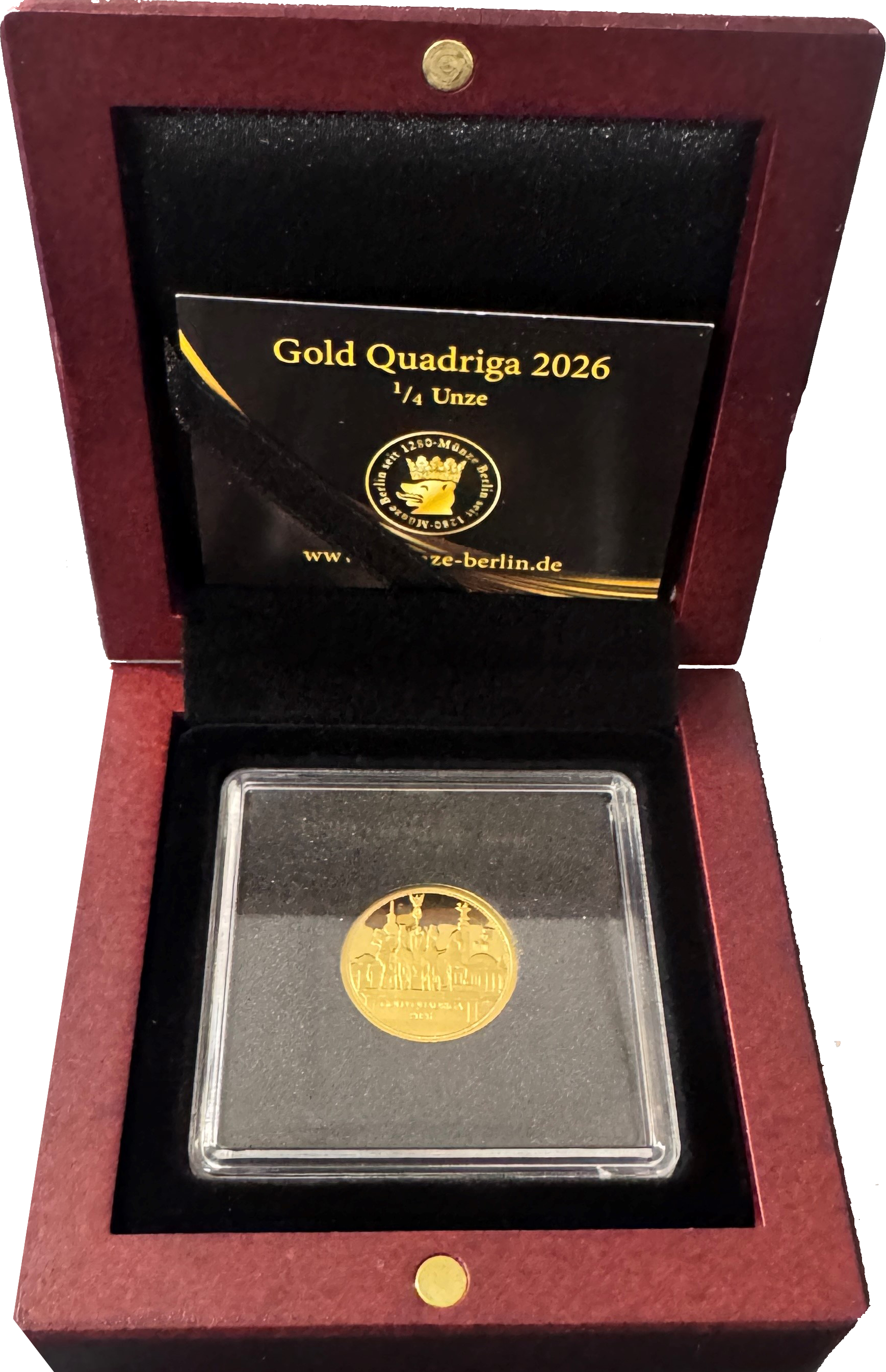 Gold Quadriga 2026 1/4 Unze