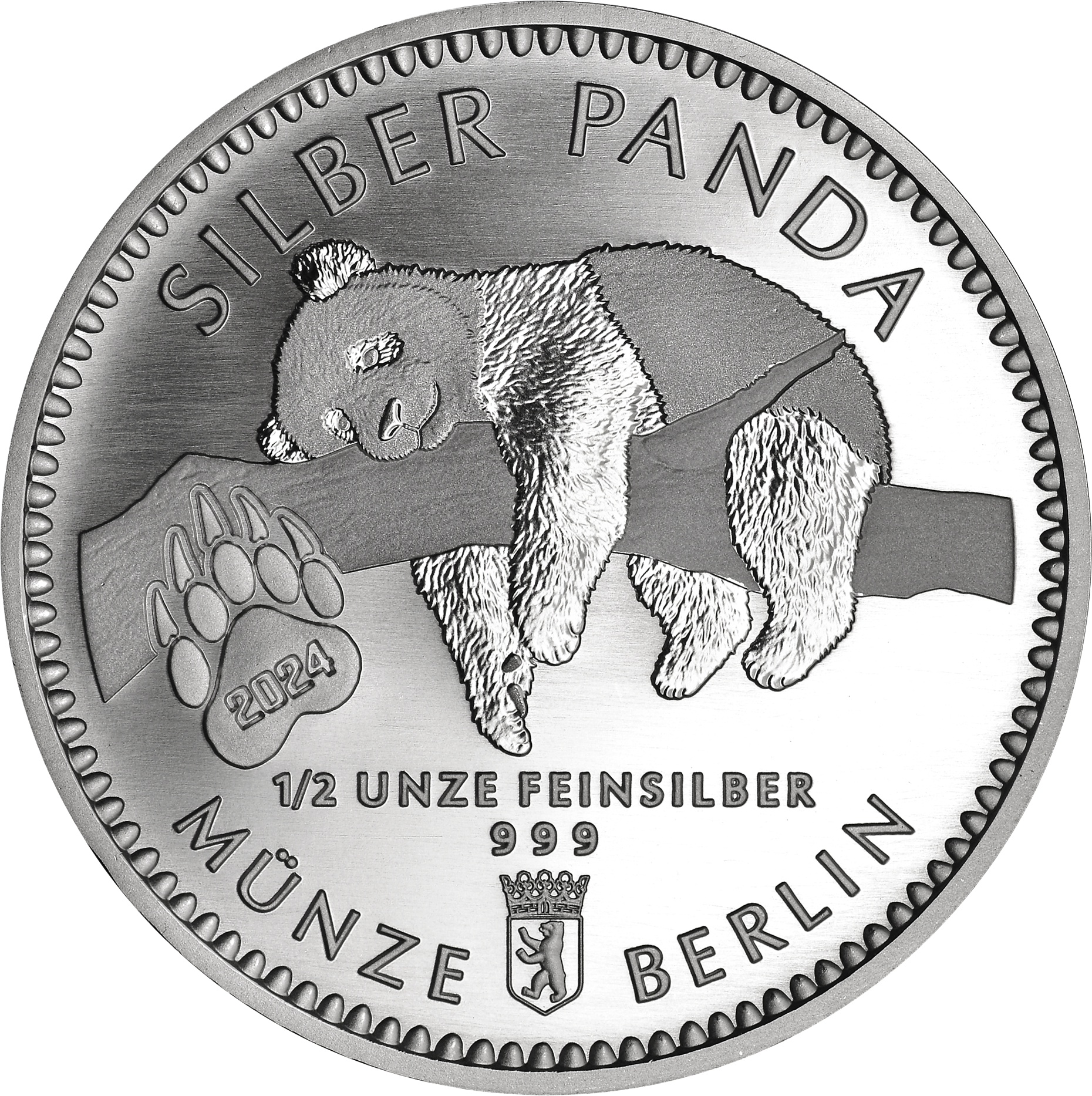 Silber Panda 2024 1/2 Unze