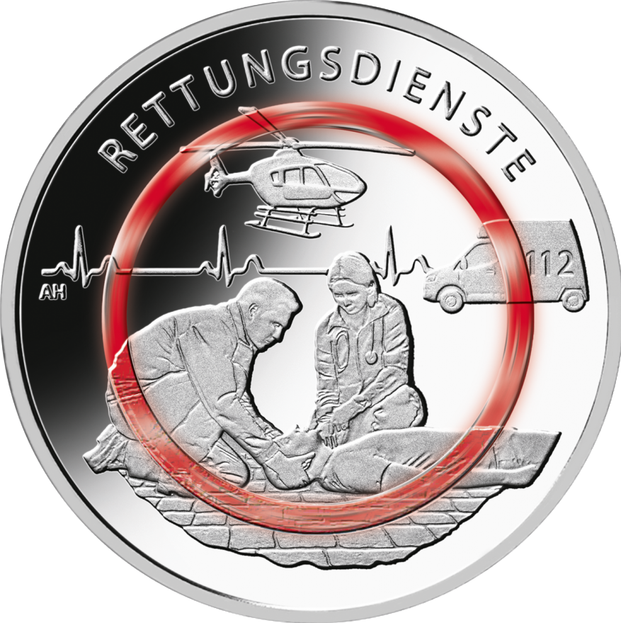 10 Euro Münze - Rettungsdienste - 2026 A