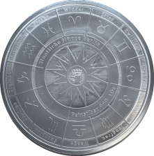 Sternzeichen mit Gravur - 1 Unze - 65 mm