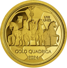 Gold Quadriga Set AU 999,9