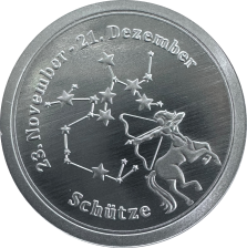 Sternzeichen - Sch&uuml;tze- 1/20 Unze 999 Feinsilber