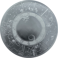 Sternzeichen mit Gravur - 1 Unze - 65 mm