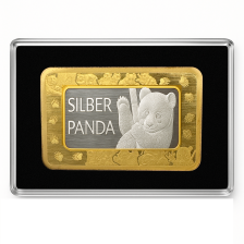 Bicolor Silber Barren mit Panda Motiv