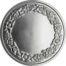 Hochzeitsmedaille mit Gravur "Silber Edition" 50 g Feinsilber