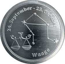 Sternzeichen - Waage - 1/20 Unze 999 Feinsilber