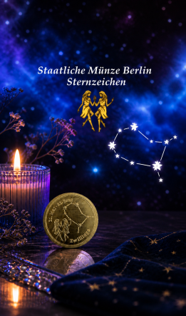 Sternzeichen - Zwillinge 1 g 999,9 Feingold