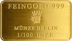 Goldbarren 1/100 Unze Feingold