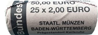 2 Euro Münzerolle "Brandenburg" 2020 "G"
