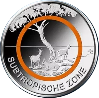 5 Euro Münze 2018 Subtropische Zone