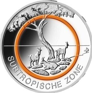 5 Euro Subtropische Zone in SG 2018 Prägestätte D