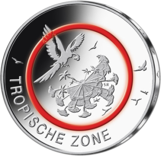 5 Euro "Tropische Zone" in SG 2017 Prägestätte G