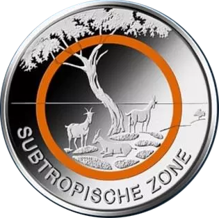 5 Euro Münze 2018 Subtropische Zone Normalprägung