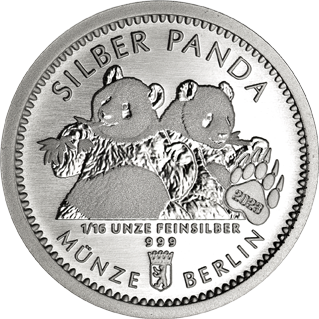 Silber Panda 2023 1/16 Unze 999/1000 Feinsilber