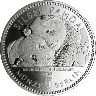 Silber Panda 2020 1/2 Unze