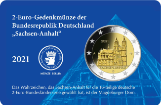 2-Euro Gedenkmünze 2021 - Sachsen-Anhalt