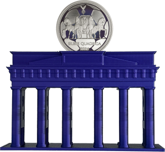 Brandenburger Tor mit Silber Quadriga 2024 1/3 Unze