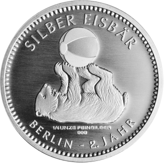 Silber Eisbär 2018 1/4 Unze