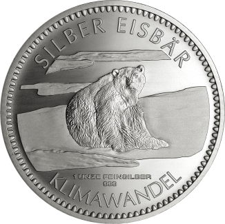 Silber Eisbär 2021 1 Unze