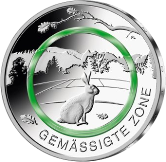 5 Euro Gemäßigte Zone in SG 2019 Prägestätte G