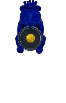 Panda 8 mm Gold mit Aufsteller