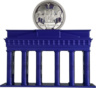 Brandenburger Tor mit Silber Quadriga 2024 1/3 Unze