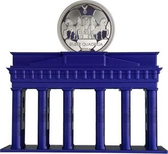 Brandenburger Tor mit Silber Quadriga 2024 1/3 Unze