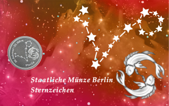 Sternzeichen - Fische - 1/20 Unze 999 Feinsilber