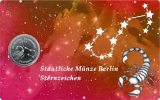 Sternzeichen - Skorpion - 1/20 Unze 999 Feinsilber –